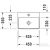 Duravit DURASQUARE 45x35 cm-es csiszolt kézmosó Wondergliss bevonattal,07324500711