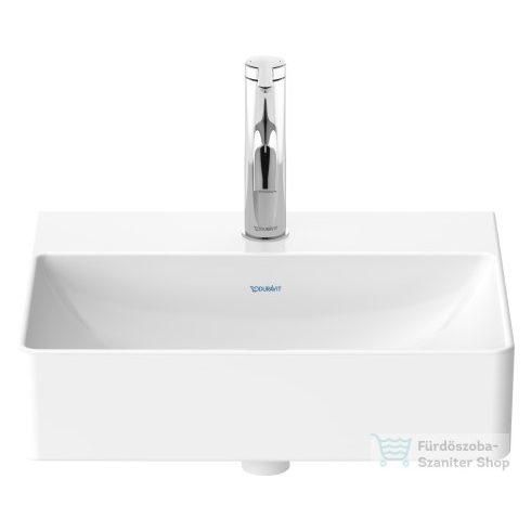 Duravit DURASQUARE 45x35 cm-es csiszolt kézmosó Wondergliss bevonattal,07324500711
