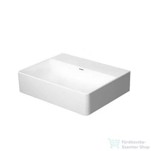 Duravit DURASQUARE 45x35 cm-es csiszolt kézmosó csaplyuk nélkül,0732450079