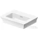 Duravit WHITE TULIP 450x330 mm-es bútorral aláépíthető csaplyuk nélküli mosdó,0737450070