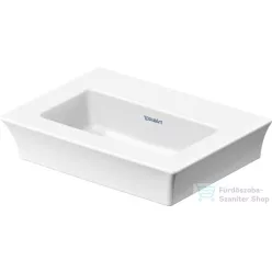   Duravit WHITE TULIP 450x330 mm-es bútorral aláépíthető csaplyuk nélküli mosdó Wondergliss bevonattal,07374500701