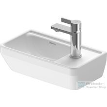   Duravit D-NEO 40x22 cm-es túlfolyó nélküli kézmosó jobb oldlai csaplyukkal,rögzítőkészlettel,fehér 0739400041