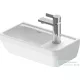 Duravit D-NEO 40x22 cm-es túlfolyó nélküli kézmosó jobb oldlai csaplyukkal,rögzítőkészlettel,fehér 0739400041