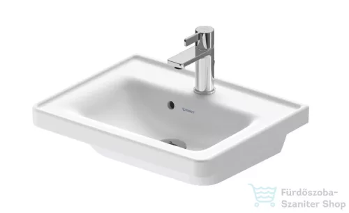Duravit D-NEO 500x400 mm-es bútorral aláépíthető kézmosó, matt fehér 0742503200