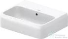 Duravit QATEGO 45x35 cm-es fali mosdó csaplyuk nélkül, HygieneGlaze felülettel, fehér 0746452060