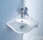 Duravit STARCK 3 43 cm-es sarok kézmosó Wondergliss bevonattal,07524400001