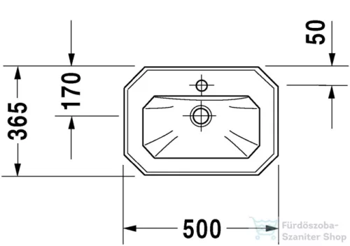 Duravit 1930 Series 50x36,5 kézmosó 0785500000 ( 078550 )