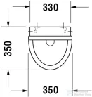 Duravit Starck 3 hátsó vízbekötésű piszoár 0821350000 ( 082135 )