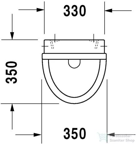 Duravit Starck 3 hátsó vízbekötésű piszoár 0821350000 ( 082135 )