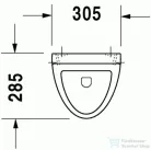 Duravit Fizz hátsós, leszívórendszerű vizelde, matrica nélkül 0823360000 ( 082336 )