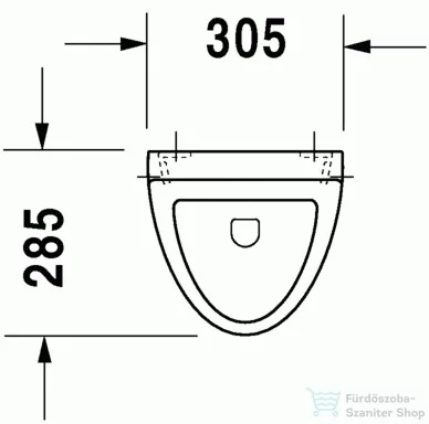 Duravit Fizz hátsós, leszívórendszerű vizelde, matrica nélkül 0823360000 ( 082336 )