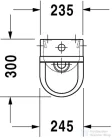 Duravit Starck 3 felső vízbekötésű piszoár HygieneGlaze felülettel 0826252000 ( 082625 )