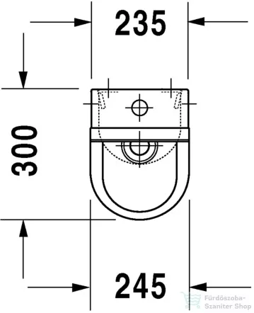 Duravit Starck 3 felső vízbekötésű piszoár HygieneGlaze felülettel 0826252000 ( 082625 )