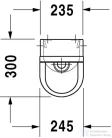 Duravit Starck 3 hátsó vízbekötésű piszoár 0827250000 ( 082725 )