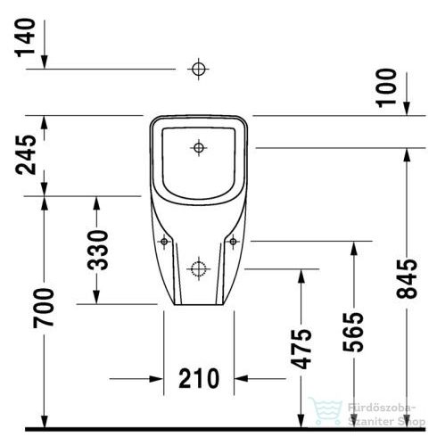 Duravit D-Code 082830 vizelde felső bekötésű 0828300000 ( 082830 )