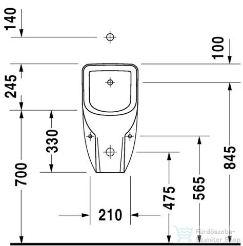 Duravit D-Code 082830 vizelde felső bekötésű 0828300000 ( 082830 )