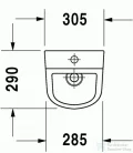 Duravit D-Code 082830 vizelde felső bekötésű 0828300000 ( 082830 )