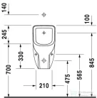 Duravit D-Code vizelde hátsó bekötésű 0829300000 ( 082930 )