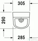 Duravit D-Code vizelde hátsó bekötésű 0829300000 ( 082930 )