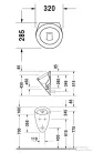 Duravit Starck 1 piszoár 0834320000 ( 083432 )