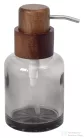 Sapho FIGO szappanadagoló, 300ml, füstüveg/fa (08387)