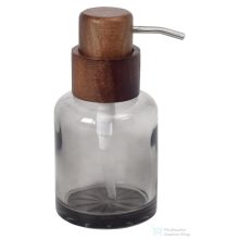 Sapho FIGO szappanadagoló, 300ml, füstüveg/fa (08387)
