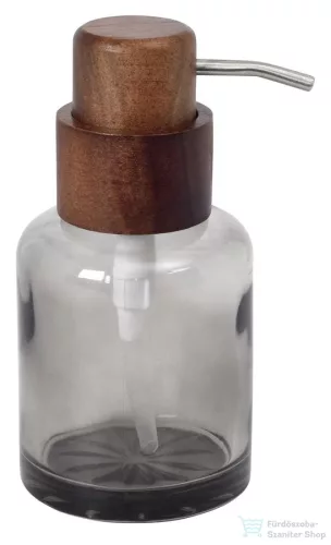 Sapho FIGO szappanadagoló, 300ml, füstüveg/fa (08387)