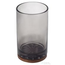 Sapho FIGO fogkefetartó, füstüveg/fa (08398)