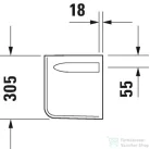 Duravit D-Code 085718 szifontakaró 08571800002 ( 085718 )