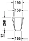 Duravit D-Code 085718 szifontakaró 08571800002 ( 085718 )