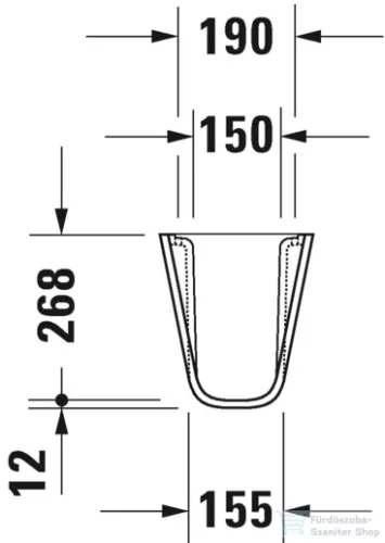 Duravit D-Code 085718 szifontakaró 08571800002 ( 085718 )