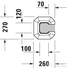 Duravit 1930 Series mosdóláb a 60x41 cm-es mosdóhoz 0857910000 ( 085791 )