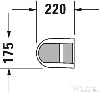 Duravit Darling New mosdóláb 262165, 262160, 262155 mosdóhoz 0858240000 ( 085824 )