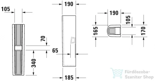 Duravit DURASTYLE mosdóláb Wondergliss bevonattal,fehér 08582900001
