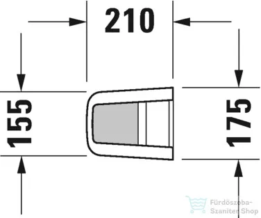 Duravit ME by Starck mosdóláb 0858390000 ( 085839 )