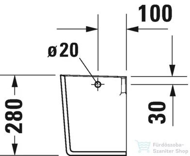 Duravit ME by Starck szifontakaró 0858410000 ( 085841 )