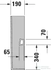 Duravit D-NEO mosdóláb Wondergliss bevonattal,fehér 08584200001