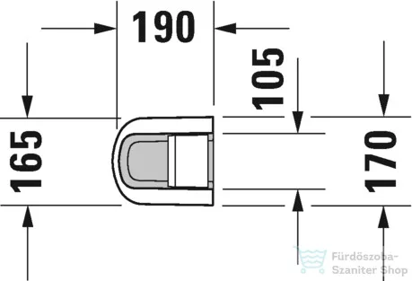 Duravit D-NEO mosdóláb,fehér 0858420000