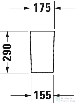 Duravit D-NEO szifontakaró rögzítés nélkül Wondergliss bevonattal ,fehér 08584300001