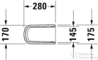 Duravit D-NEO szifontakaró rögzítés nélkül ,fehér 0858430000