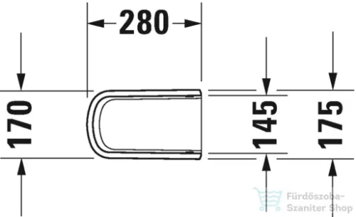 Duravit D-NEO szifontakaró rögzítés nélkül ,fehér 0858430000