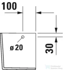 Duravit D-NEO szifontakaró rögzítés nélkül ,fehér 0858430000