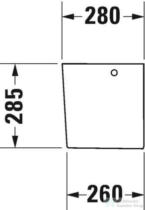 Duravit D-NEO szifontakaró rögzítés nélkül ,fehér 0858430000