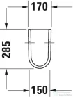 Duravit Starck 3 szifontakaró 0865150000 ( 086515 )