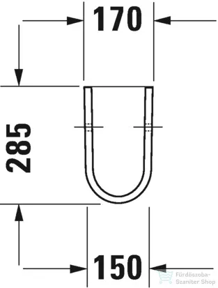 Duravit Starck 3 szifontakaró 0865150000 ( 086515 )