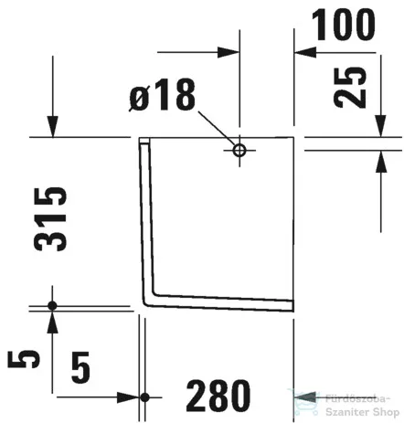 Duravit Starck 3 szifontakaró 0865150000 ( 086515 )
