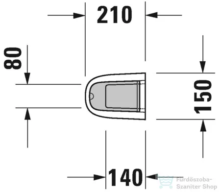 Duravit Starck 3 mosdóláb 0865160000 ( 086516 )