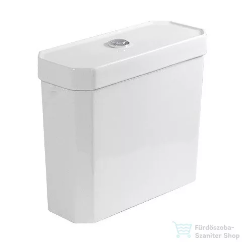 Duravit 1930 Series wc öblítőtartály Dual gombos, vízbekötés alul balra,Wondergliss bevonattal,0872200051