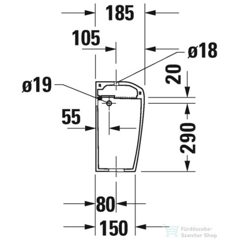 Duravit DURAPLUS öblítőtartály, 6/3 L,0874000005
