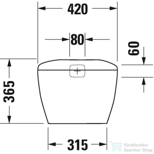 Duravit DURAPLUS öblítőtartály, 6/3 L,0874000005